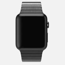 Apple WATCH 1. Generation 42mm schwarzes Edelstahlgehäuse mit schwarzem Gliederarmband