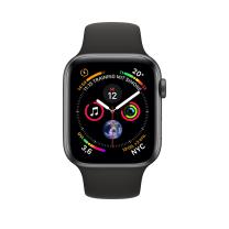 Apple WATCH Series 4 40mm GPS Aluminiumgehäuse Space Grau Sportarmband Schwarz