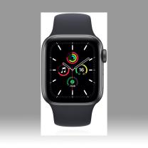 Apple WATCH SE 40mm GPS Aluminiumgehäuse Spacegrau Sportarmband Mitternacht
