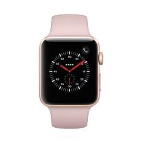 Apple WATCH Series 3 GPS 42mm goldenes Aluminiumgehäuse mit sandrosa Sportarmband