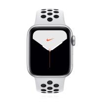 Apple WATCH Nike Series 5 40mm GPS Aluminiumgehäuse Silber Sportarmband Pure Platinum Black