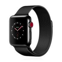 Apple WATCH Series 3 GPS + Cellular 38mm spaceschwarzes Edelstahlgehäuse mit spaceschwarzem Milanaisearmband 