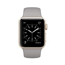 Apple WATCH Series 2 38mm goldenes Aluminiumgehäuse mit grauem Sportarmband