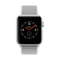 Apple WATCH Series 3 GPS+Cellular 38mm silbernes Aluminiumgehäuse mit seashell Sport Loop