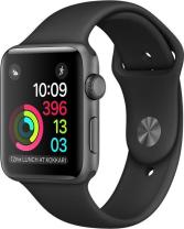 Apple WATCH 1. Generation Edelstahl schwarz 42mm schwarzes Sportarmband